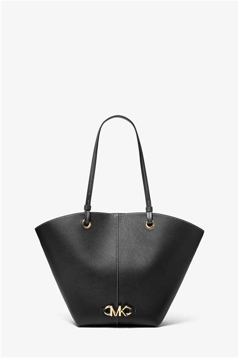 michael kors izzi|Izzy Medium Logo Embellished Pebbled Leather Tote .